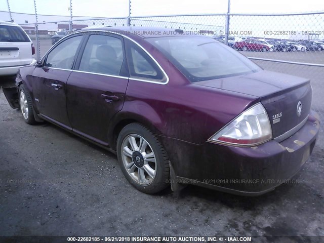 1MEHM42WX8G623689 - 2008 MERCURY SABLE PREMIER RED photo 3