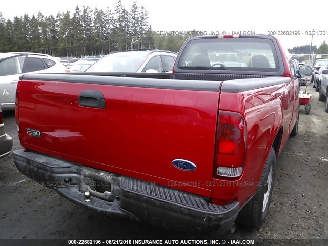 2FTRF17244CA68092 - 2004 FORD F-150 HERITAGE CLASSIC RED photo 4