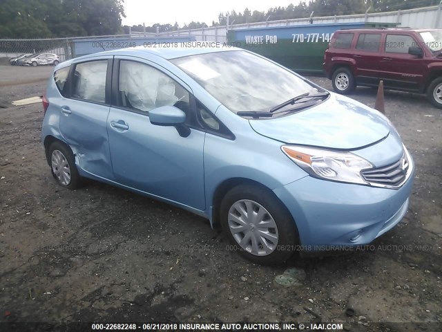 3N1CE2CP3FL362308 - 2015 NISSAN VERSA NOTE S/S PLUS/SV/SL/SR BLUE photo 1