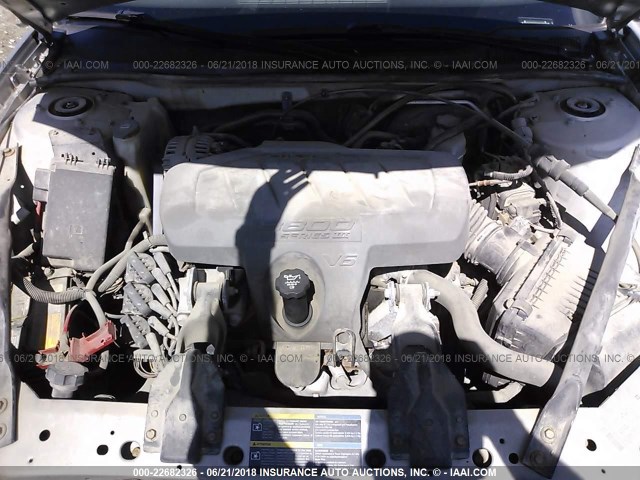 2G2WP552061227039 - 2006 PONTIAC GRAND PRIX SILVER photo 10
