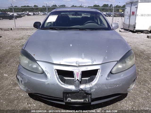 2G2WP552061227039 - 2006 PONTIAC GRAND PRIX SILVER photo 6