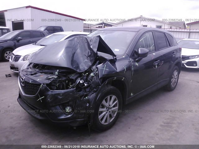 JM3KE2CY4E0388162 - 2014 MAZDA CX-5 TOURING GRAY photo 2