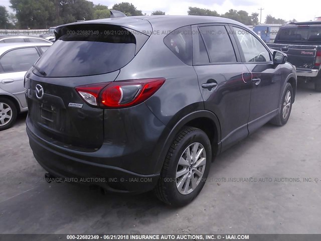 JM3KE2CY4E0388162 - 2014 MAZDA CX-5 TOURING GRAY photo 4