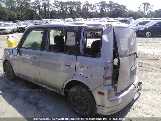 JTLKT324750170496 - 2005 TOYOTA SCION XB ვერცხლისფერი ფოტო 3