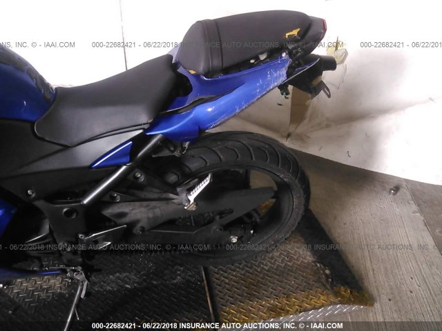 JKAEXMJ199DA18757 - 2009 KAWASAKI EX250 J BLUE photo 6