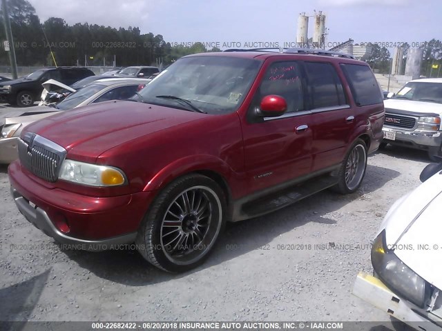 5LMEU27R12LJ05487 - 2002 LINCOLN NAVIGATOR RED photo 2