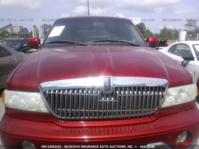 5LMEU27R12LJ05487 - 2002 LINCOLN NAVIGATOR RED photo 6
