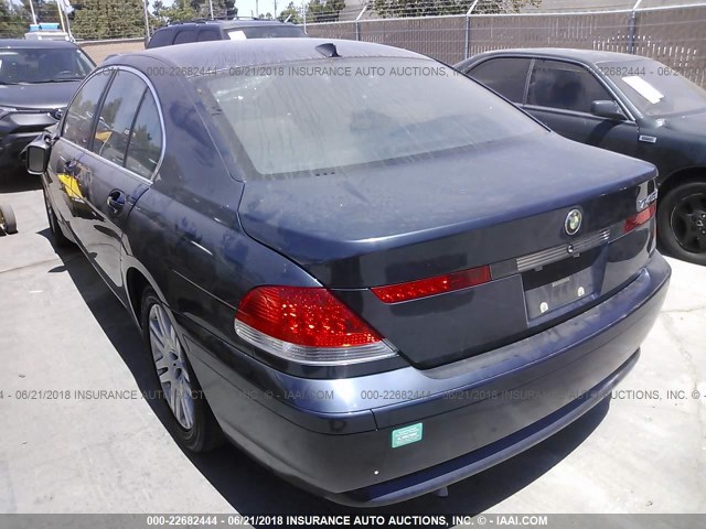 WBAGL63482DP51136 - 2002 BMW 745 I BLACK photo 3