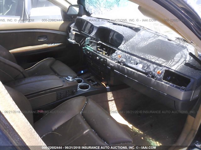 WBAGL63482DP51136 - 2002 BMW 745 I BLACK photo 5