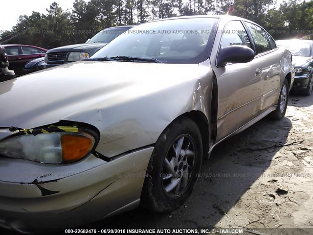 1G2NF52EX4M680017 - 2004 PONTIAC GRAND AM SE1 GOLD photo 6