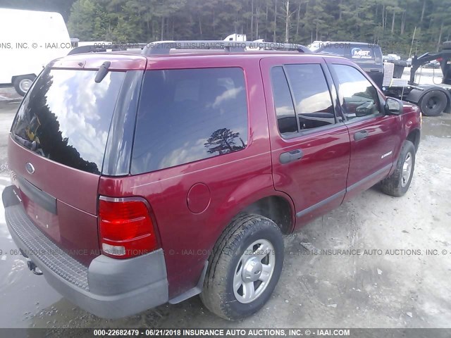 1FMZU72K04UA01565 - 2004 FORD EXPLORER XLS/XLS SPORT RED photo 4