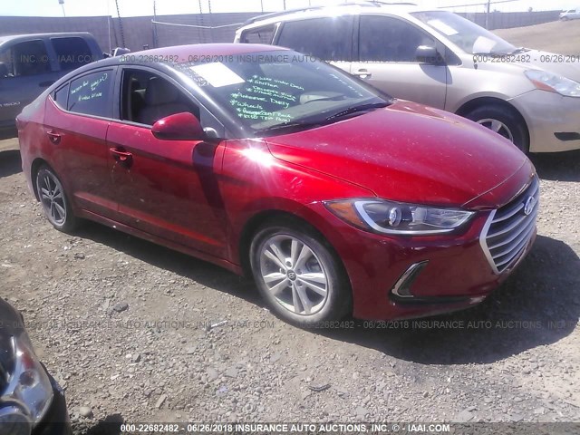 5NPD84LF0HH012617 - 2017 HYUNDAI ELANTRA SE/VALUE/LIMITED RED photo 1