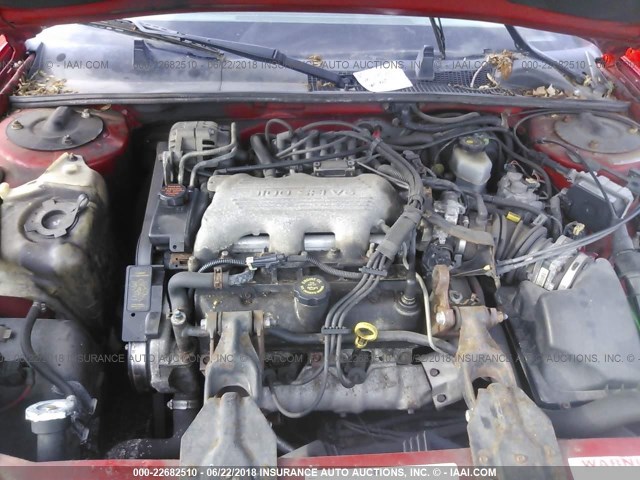 2G1WW12M7X9132793 - 1999 CHEVROLET MONTE CARLO LS 红色 照片 10