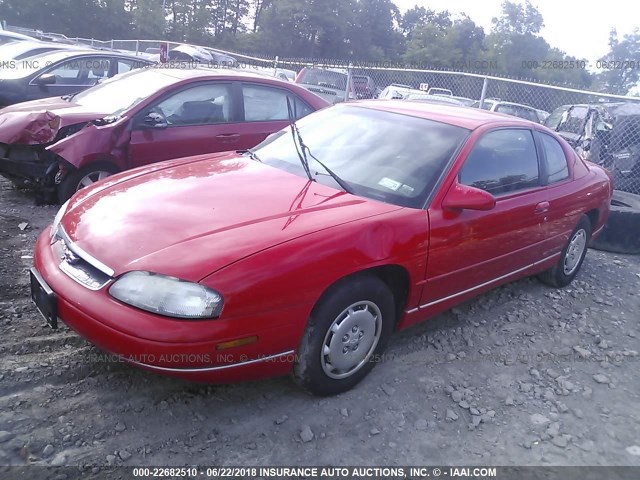 2G1WW12M7X9132793 - 1999 CHEVROLET MONTE CARLO LS RED photo 2