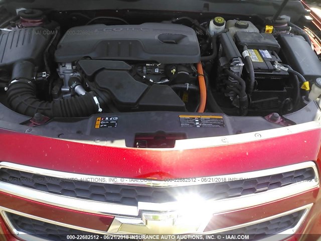 1G11D5SR6DF175611 - 2013 CHEVROLET MALIBU 1LT RED photo 10