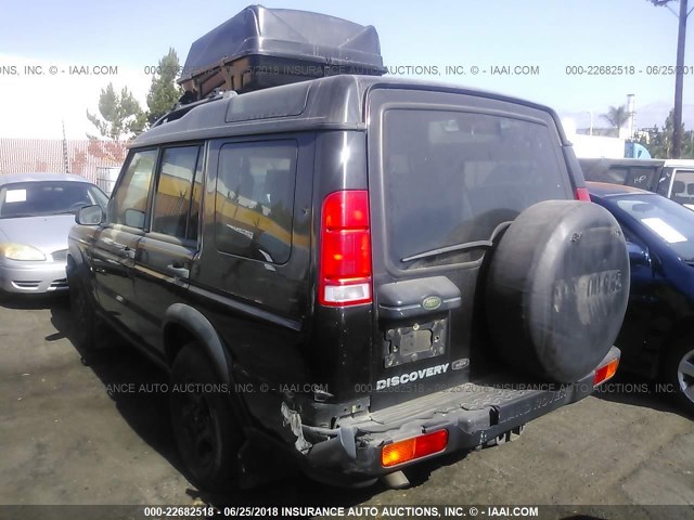 SALTY154XYA245636 - 2000 LAND ROVER DISCOVERY II  BLACK photo 3