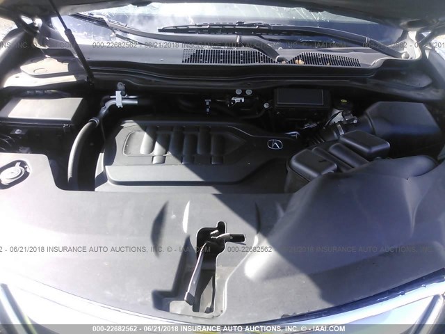 5FRYD4H43EB045866 - 2014 ACURA MDX TECHNOLOGY GRAY photo 10