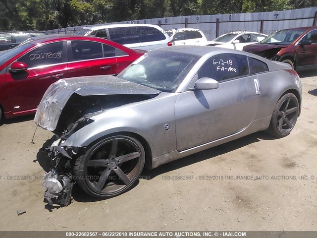 JN1AZ34E73T017112 - 2003 NISSAN 350Z COUPE GRAY photo 2