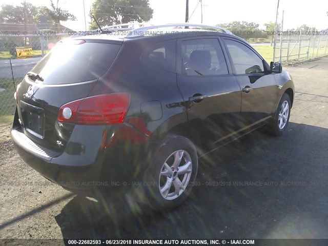 JN8AS58T48W302186 - 2008 NISSAN ROGUE S/SL BLACK photo 4