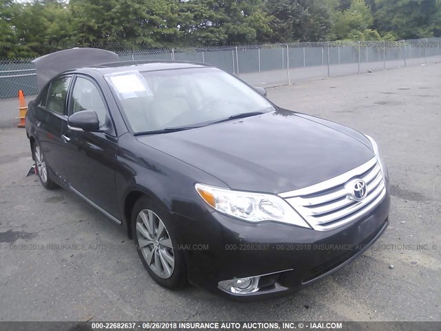 4T1BK3DB7BU375763 - 2011 TOYOTA AVALON LIMITED BLACK photo 1