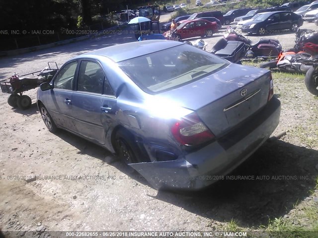 4T1BE32K82U577733 - 2002 TOYOTA CAMRY LE/XLE/SE 蓝色 照片 3