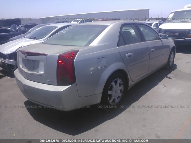 1G6DM577140163867 - 2004 CADILLAC CTS GRAY photo 4