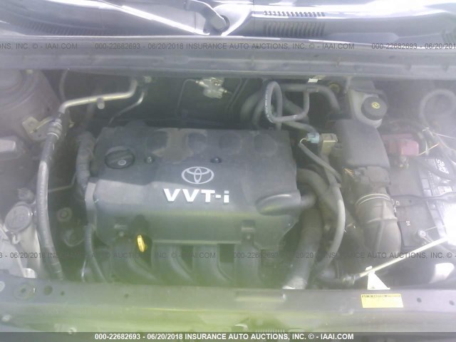 JTLKT324350196738 - 2005 TOYOTA SCION XB ბურგუნდია ფოტო 10