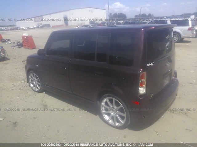 JTLKT324350196738 - 2005 TOYOTA SCION XB ბურგუნდია ფოტო 3