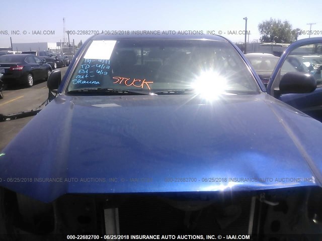 5TFJX4GN0FX040054 - 2015 TOYOTA TACOMA DOUBLE CAB PRERUNNER BLUE photo 10