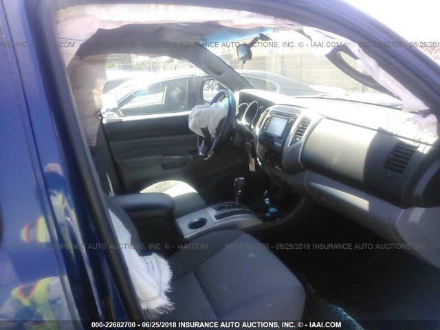 5TFJX4GN0FX040054 - 2015 TOYOTA TACOMA DOUBLE CAB PRERUNNER BLUE photo 5