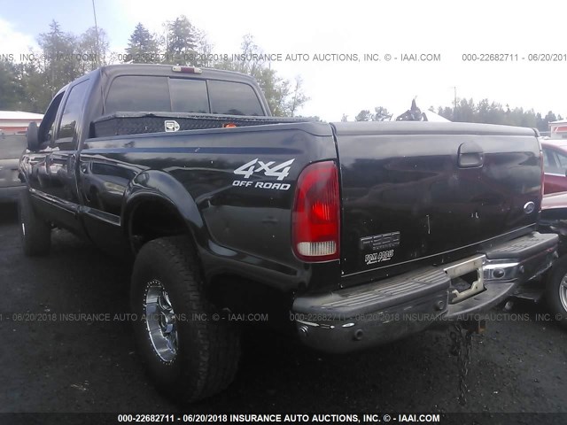 1FTSW31F62ED06573 - 2002 FORD F350 SRW SUPER DUTY BLACK photo 3