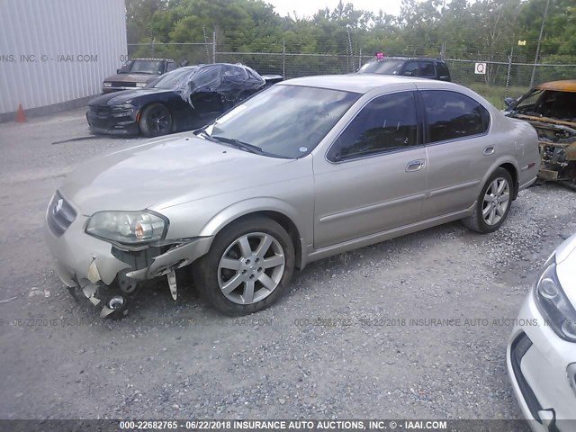 JN1DA31D42T454094 - 2002 NISSAN MAXIMA GLE/GXE/SE TAN photo 2