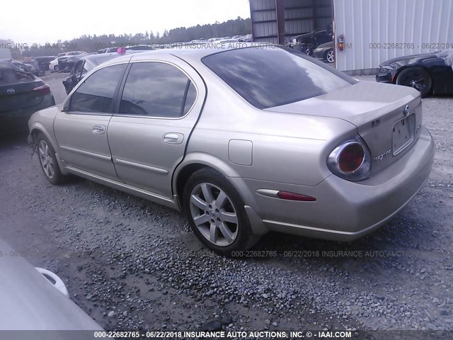 JN1DA31D42T454094 - 2002 NISSAN MAXIMA GLE/GXE/SE TAN photo 3