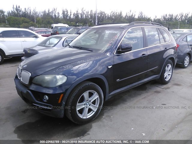 5UXFE83538L164790 - 2008 BMW X5 4.8I Dark Blue photo 2