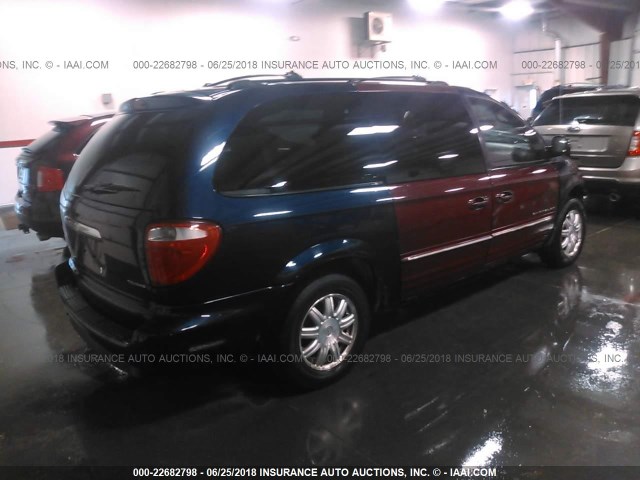 2C4GP54LX5R140579 - 2005 CHRYSLER TOWN & COUNTRY TOURING BLUE photo 4