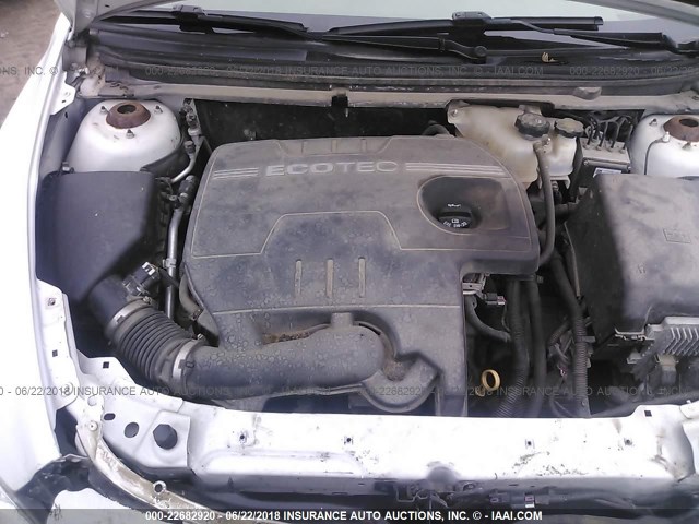 1G1ZB5EB1A4149237 - 2010 CHEVROLET MALIBU LS WHITE photo 10