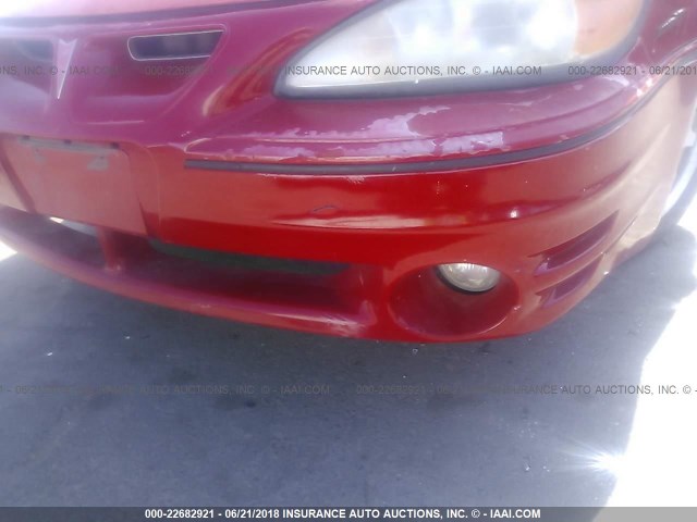 1G2NW12E73C248630 - 2003 PONTIAC GRAND AM GT RED photo 6