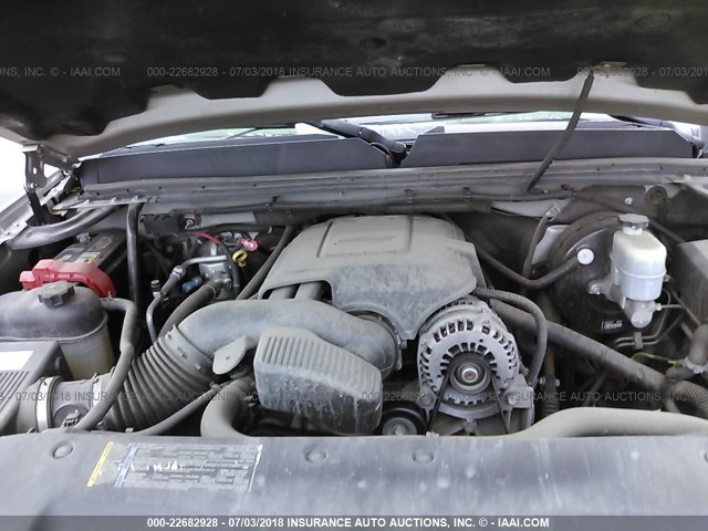 1GTEC19J58Z314040 - 2008 GMC SIERRA C1500 GRAY photo 10