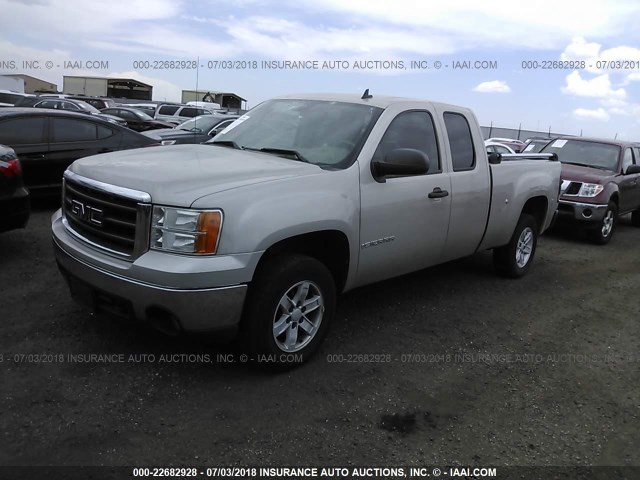 1GTEC19J58Z314040 - 2008 GMC SIERRA C1500 GRAY photo 2