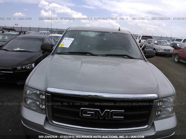 1GTEC19J58Z314040 - 2008 GMC SIERRA C1500 GRAY photo 6