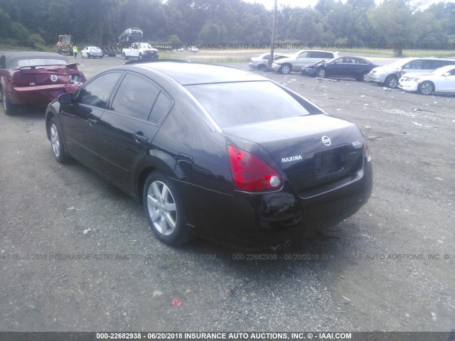 1N4BA41E05C801594 - 2005 NISSAN MAXIMA SE/SL BLACK photo 3