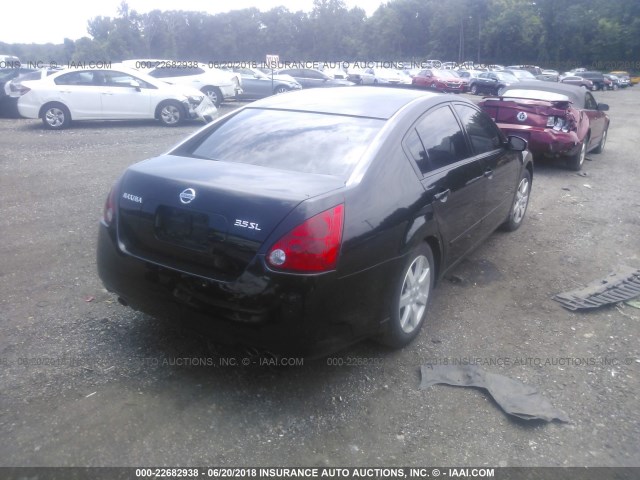 1N4BA41E05C801594 - 2005 NISSAN MAXIMA SE/SL BLACK photo 4