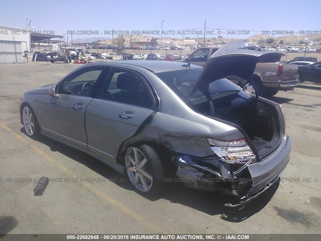 WDDGF8AB6EA943240 - 2014 MERCEDES-BENZ C 300 4MATIC SILVER photo 3