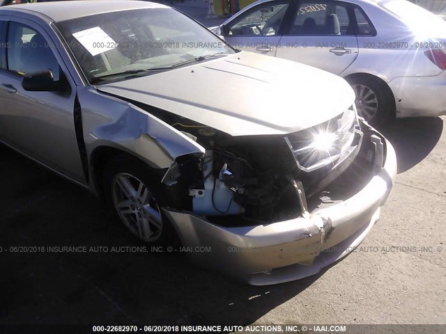 1B3LC56R98N108351 - 2008 DODGE AVENGER SXT TAN photo 6