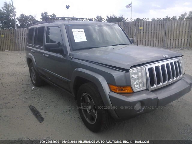 1J8HH48KX8C134526 - 2008 JEEP COMMANDER SPORT GRAY photo 1