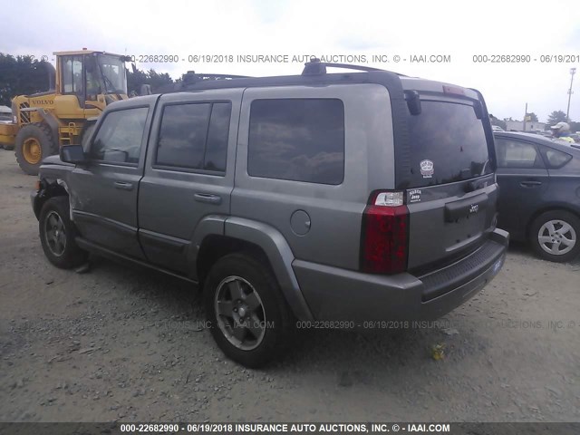 1J8HH48KX8C134526 - 2008 JEEP COMMANDER SPORT GRAY photo 3