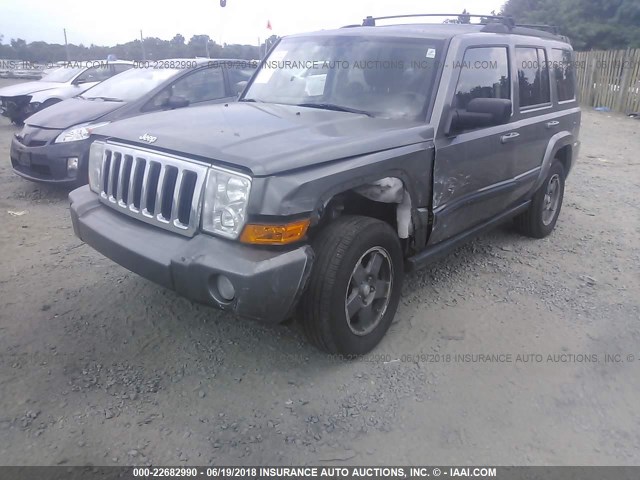 1J8HH48KX8C134526 - 2008 JEEP COMMANDER SPORT GRAY photo 6