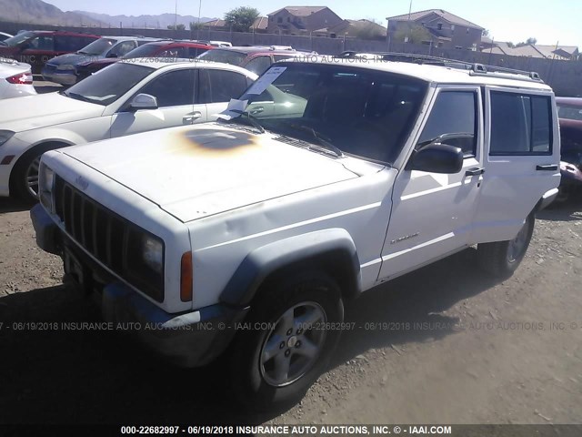 1J4FT28S6XL599802 - 1999 JEEP CHEROKEE SE WHITE photo 2