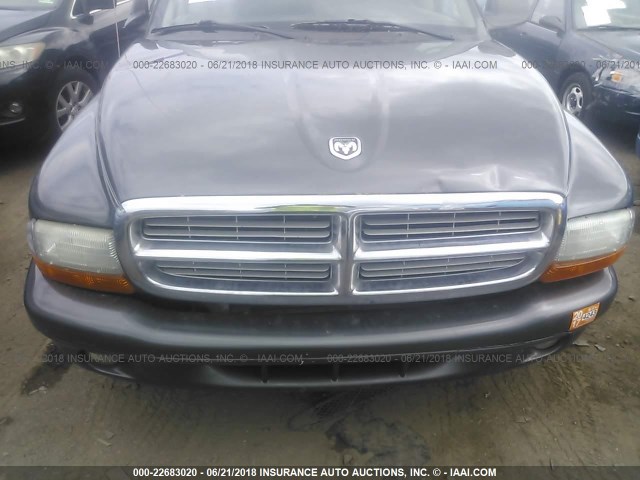 1D4HS48N33F557901 - 2003 DODGE DURANGO SLT GRAY photo 6