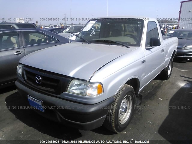 4F4YR12D52TM15712 - 2002 MAZDA B2300 SILVER photo 2